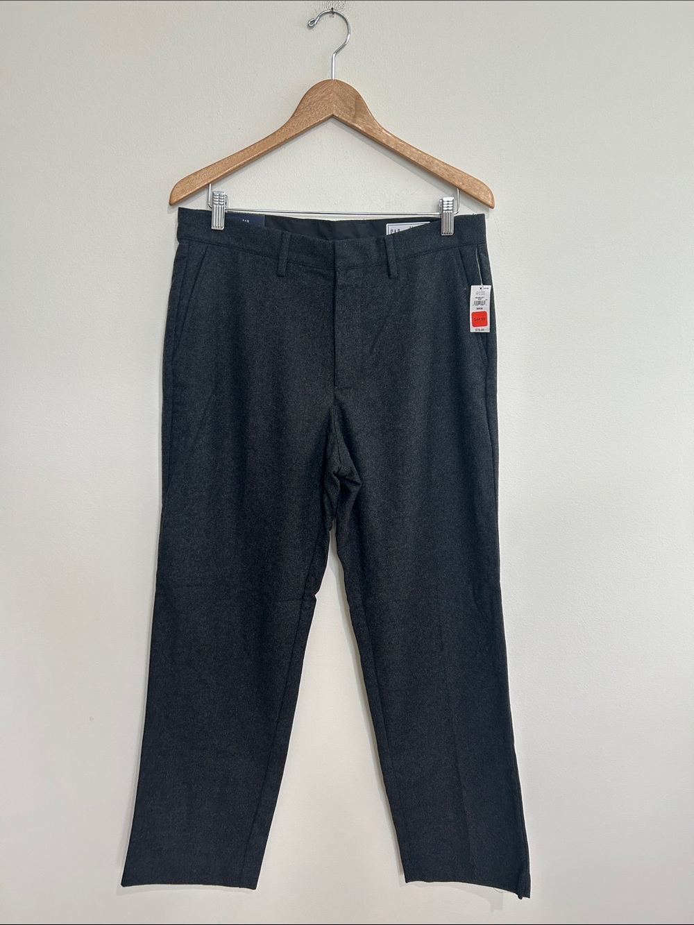 GAP Men's Dark Charcoal Wool Blend Dress Pants Size 32 x 30 NWT
